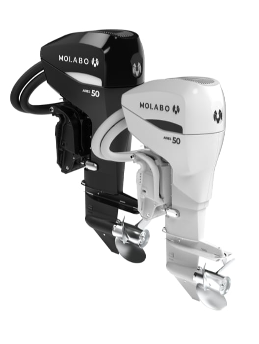 MOALBO 50 kW electric outboard ARIES R50